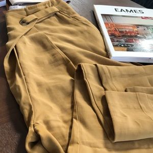 Mango mustard pants